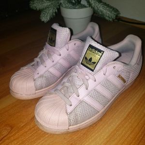 Pink adidas shoes